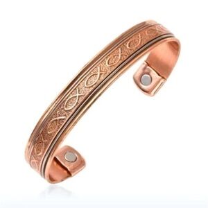 Fish Pattern Magnetic Therapy Cuff Bracelet